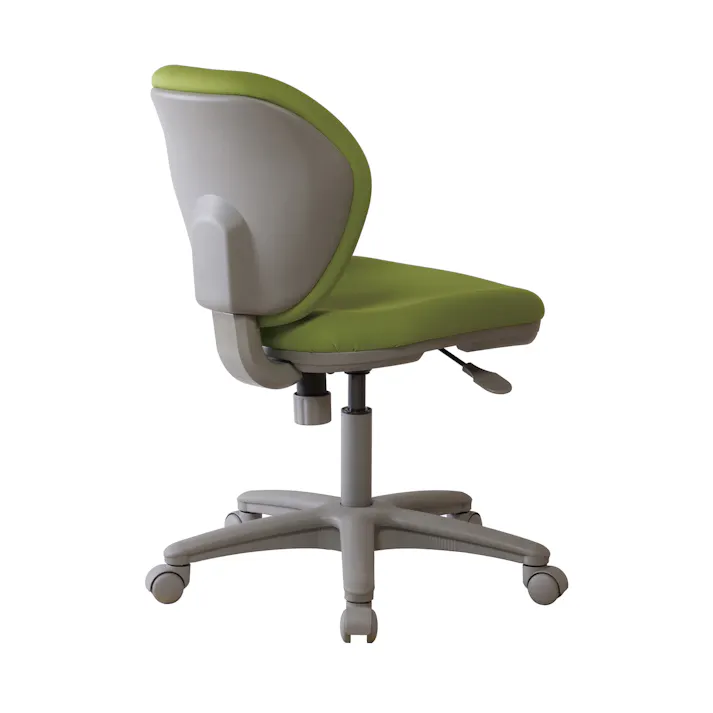 KOEKI 弘益 UTILITY ALPHA-G(GN)オフィスチェア グリーン 44×57×80-93(座高42.5-55.5)mm 組立品 事務椅子 デスクチェア モールドウレタン ロッキング 体圧分散 オフィス 受付 学習用 ALPHAGGN【別送品】