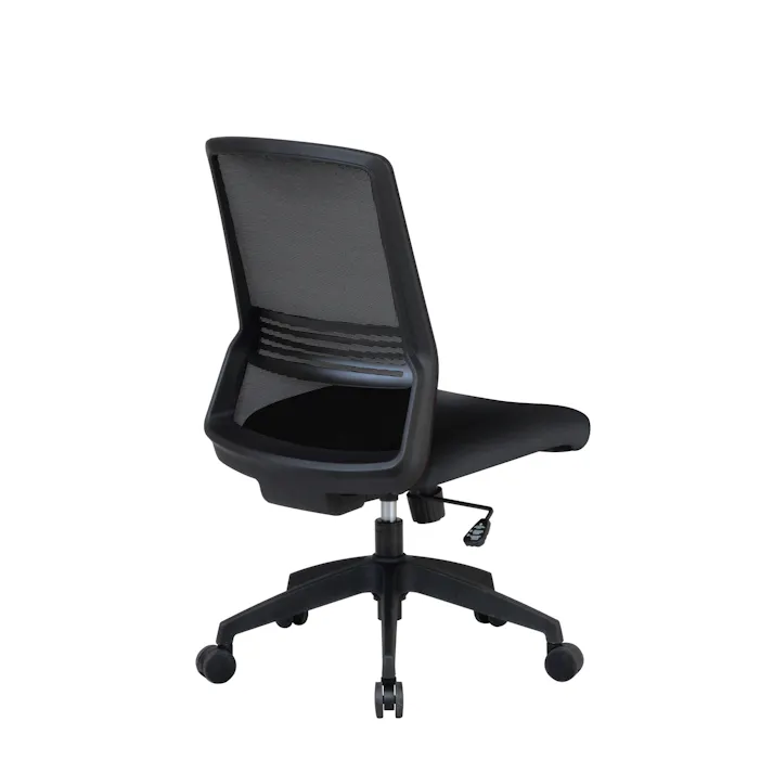 KOEKI 弘益 UTILITY CK02(BK) オフィスチェア メッシュ張り ブラック 49.5×58×91.5-99.5(座高41-49) 組立品 執務椅子 事務椅子 肘なし メッシュチェア ロッキング ランバーサポート 在宅ワーク 業務用 CK02BK【別送品】