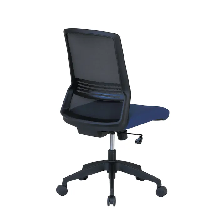 KOEKI 弘益 UTILITY CK02(BL) オフィスチェア メッシュ張り ブルー 49.5×58×91.5-99.5(座高41-49) 組立品 執務椅子 事務椅子 肘なし メッシュチェア ロッキング ランバーサポート 在宅ワーク 業務用 CK02BL【別送品】