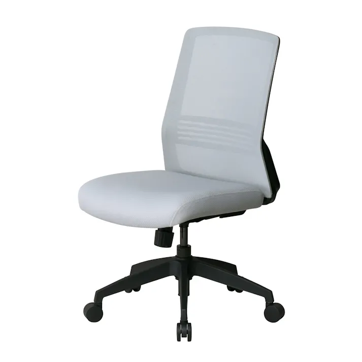 KOEKI 弘益 UTILITY CK02(GR) オフィスチェア メッシュ張り グレー 49.5×58×91.5-99.5(座高41-49) 組立品 執務椅子 事務椅子 肘なし メッシュチェア ロッキング ランバーサポート 在宅ワーク 業務用 CK02GR【別送品】