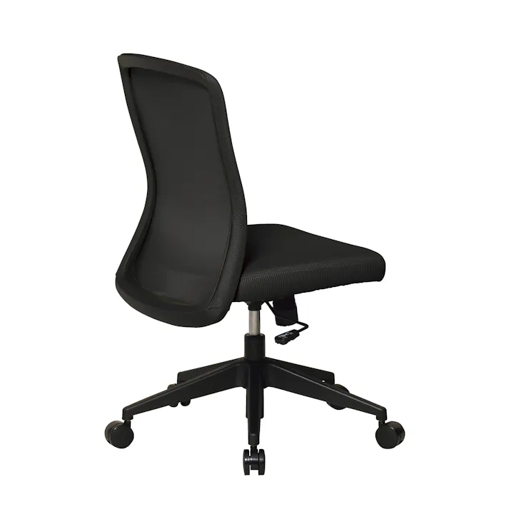 KOEKI 弘益 UTILITY CK03(BK) オフィスチェア メッシュ張り ブラック 49×56×91.5-96.5(座高43.5-48.5) 組立品 執務椅子 事務椅子 肘なし メッシュチェア ロッキング 在宅ワーク 業務用 CK03BK【別送品】