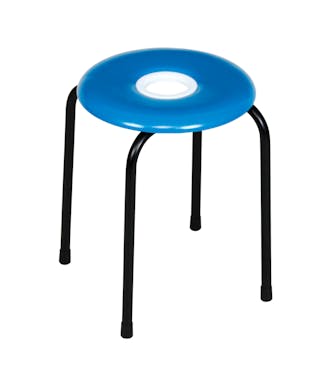 弘益 UTILITY   ドーナツ椅子 ライトブルー ライトブルー φ32×高さ42cm 4933178164006 DONUTLBL【別送品】