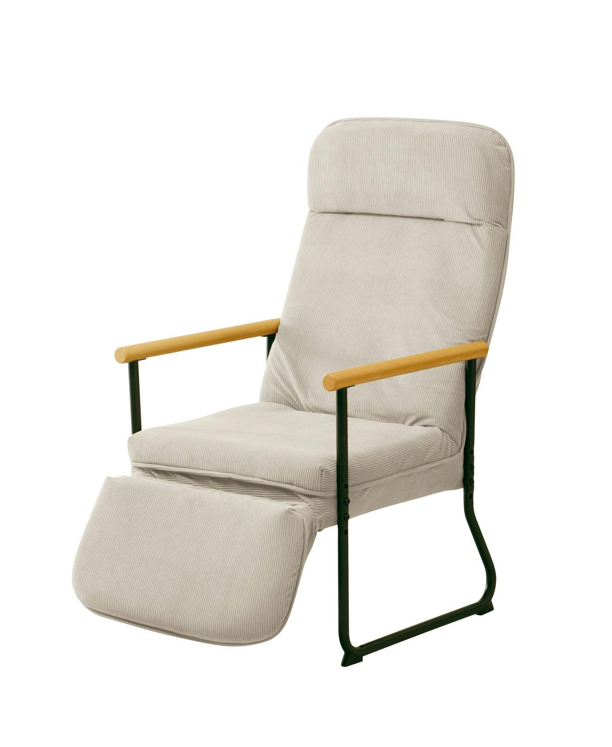 弘益 UTILITY ENKEL-2(BE) エンケル リクライニングチェア(フット付き) 幅57.5×奥行67.5-127×高さ102.5-88(座高37.5 座椅子 弘益 UTILITY ENKEL-2(BE) エンケル リクライニングチェア(フット付き) 幅57.5×奥行67.5-127×高さ102.5-88(座高37.5 座椅子