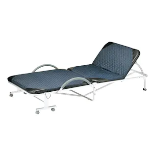 UTILITY KOEKI FBD-S90(NV) 折り畳みベッド 99×L209×42-80(床面33.5/床下25.5) 組立品 簡易ベッド 寝具 仮眠ベッド 省スペース キャスター付き 来客用 防災 緊急用 FBDS90NV【別送品】