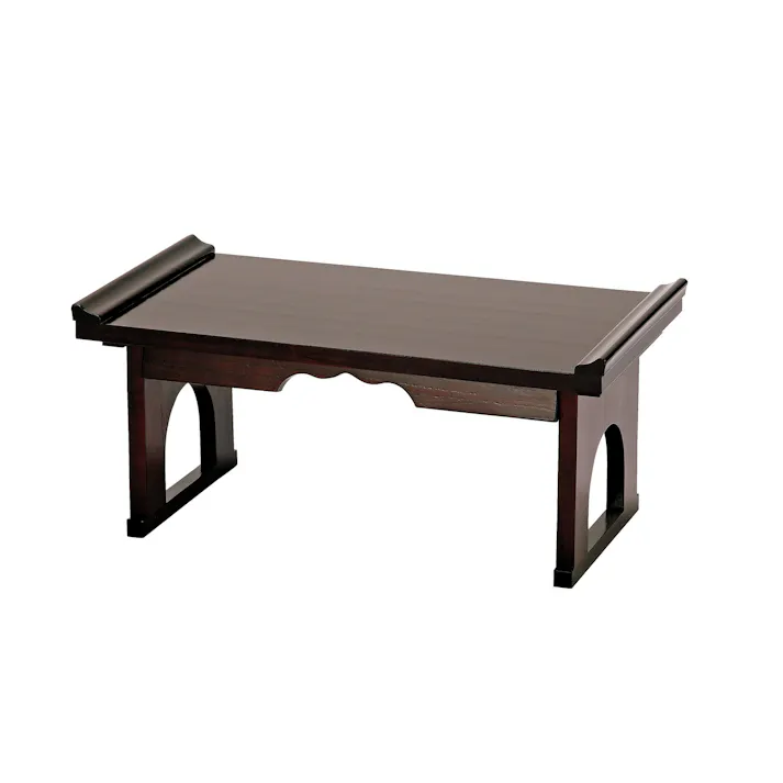 KOEKI 弘益 UTILITY FLD-60(BR) 木製折り畳み机 60×34×27.5 天板までの:25.5 折畳時:60×34×8 完成品 ローテーブル センターテーブル 折りたたみテーブル 木製テーブル コンパクト 仏壇 FLD60BR【別送品】