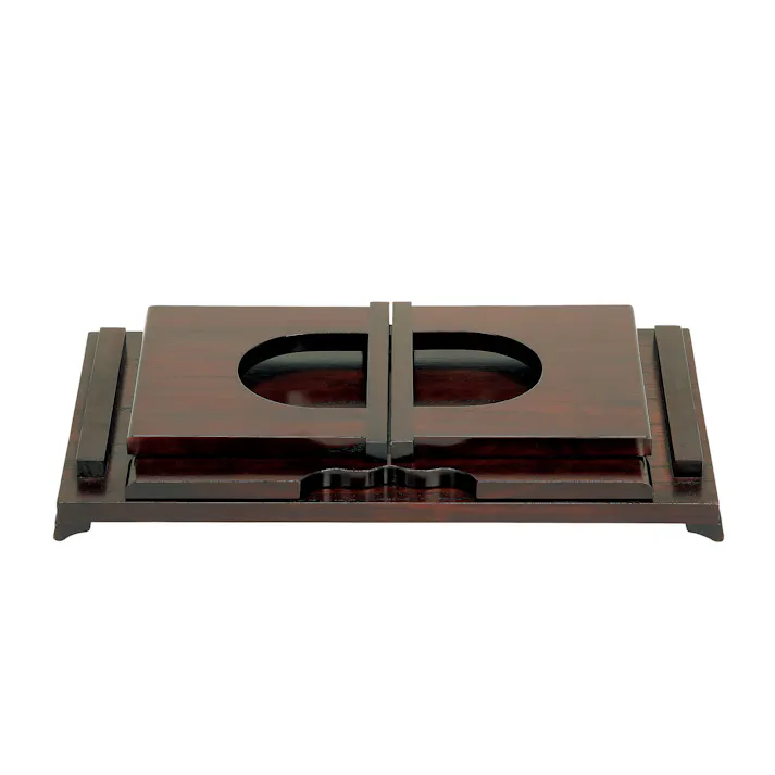 KOEKI 弘益 UTILITY FLD-60(BR) 木製折り畳み机 60×34×27.5 天板までの:25.5 折畳時:60×34×8 完成品 ローテーブル センターテーブル 折りたたみテーブル 木製テーブル コンパクト 仏壇 FLD60BR【別送品】