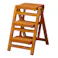 KOEKI 弘益 UTILITY FST-65(BR) 折り畳みステップチェア3段 43×56×65.5 折畳時:43×10×90 完成品 踏み台 折りたたみ踏み台 ステップスツール 室内用踏み台 木製 コンパクト 玄関 キッチン FST65BR【別送品】