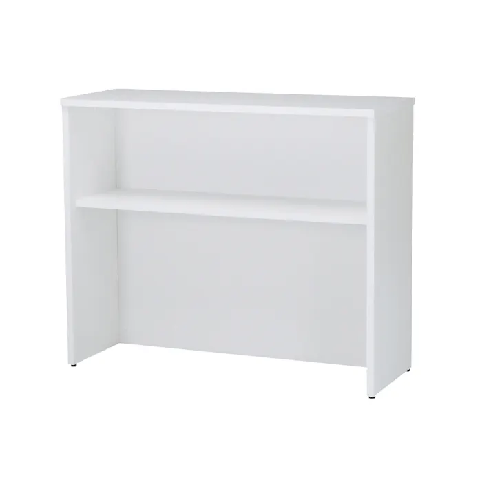 KOEKI 弘益 UTILITY HCT-1245(WH) ハイカウンター ホワイト 120×45×100 有効内寸:114.8×39.7×上部35/下部60 組立品 受付カウンター 接客カウンター 収納棚付き オフィス 事務所 店舗用 HCT1245WH【別送品】