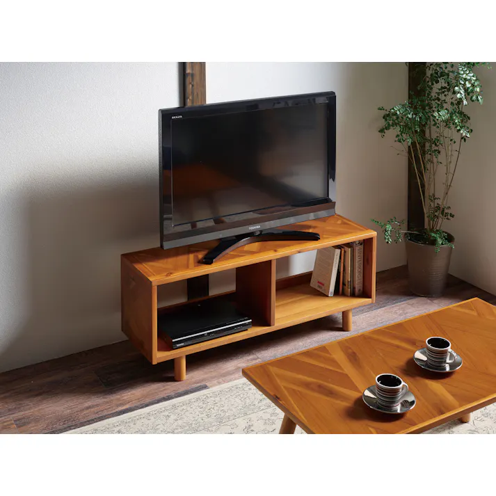 KOEKI 弘益 UTILITY HENT-LB100 ヘントTVボード 商品100×30×40 オープン部内寸:47×28×26 簡易組立 ローボード オープンラック ロースタイル 木製 シンプルデザイン 組立簡単 ヘリンボーン おしゃれ HENTLB100【別送品】