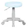 KOEKI 弘益 UTILITY HP-330LG(LB) ワークスツール ライトブルー 37.5×37.5×42-52 組立品 キャスターチェア 丸椅子 合皮 背もたれ無し 省スペース オフィス クリニック 業務用 HP330LGLB【別送品】