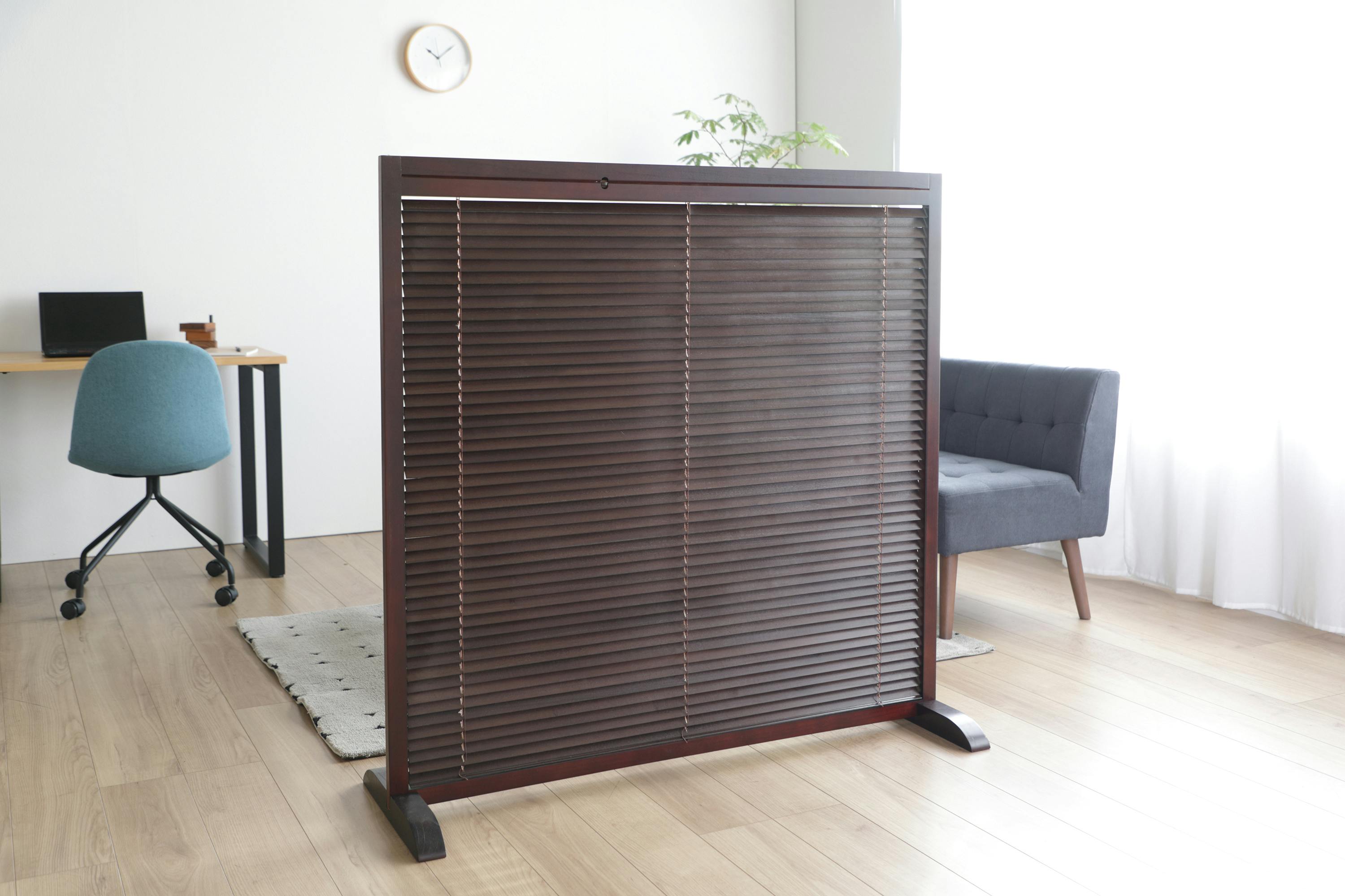 KOEKI 弘益 UTILITY JP-LB1(BR) 衝立1連 120×40×119 幕部：113
