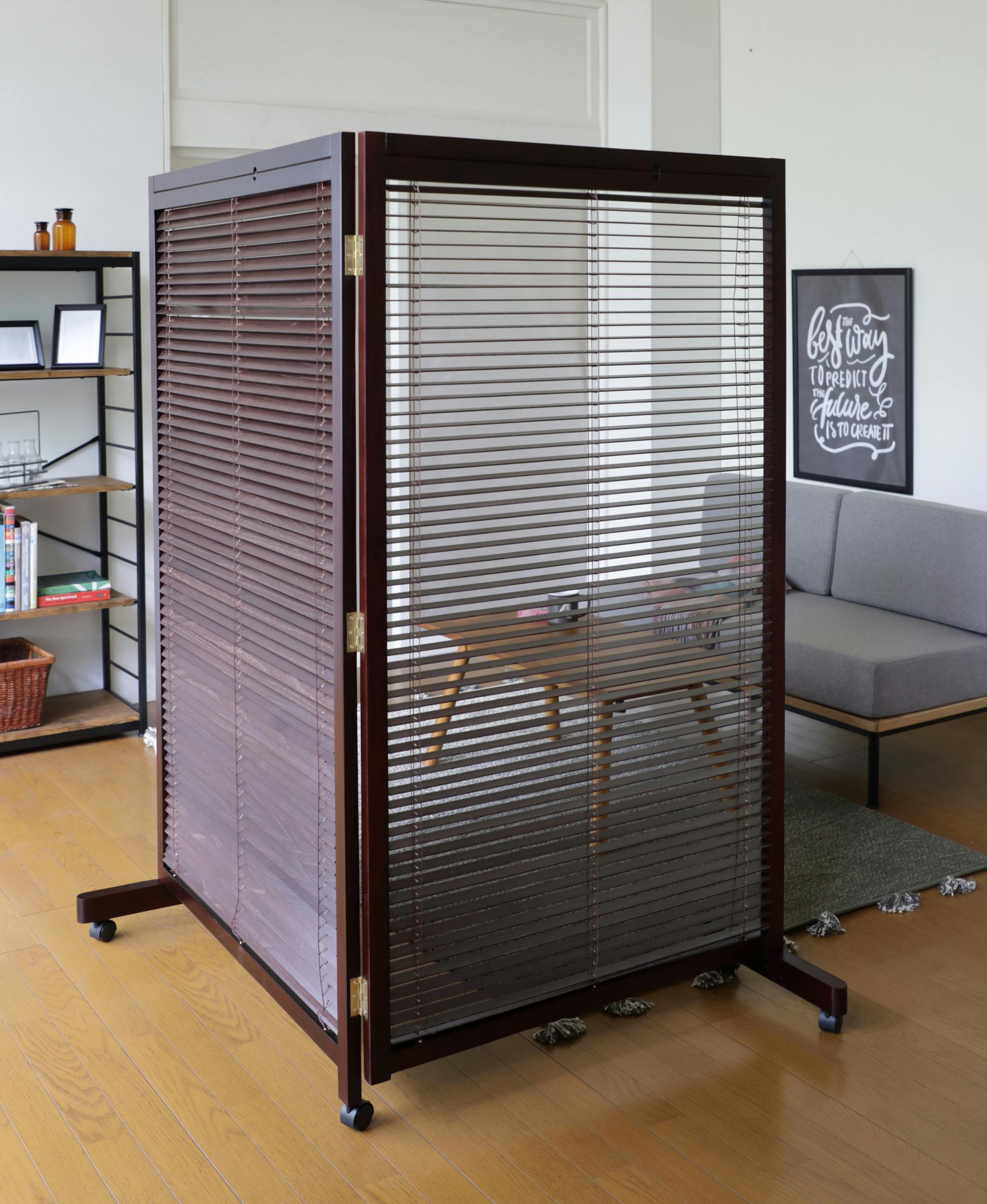 KOEKI 弘益 UTILITY JP-LB2(BR) 衝立2連 85×37×155×1枚 90×37×155×1枚