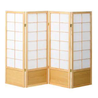 KOEKI 弘益 UTILITY JP-S120-4(NA) 和風衝立4連 45×2×120×4枚 折畳時:45×120×8.5 完成品 パーテーション 目隠し 簡単設置 自立型 折りたたみ 間仕切り対応 和室 旅館 JPS1204NA【別送品】