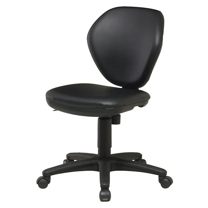 KOEKI 弘益 UTILITY K-921PU オフィスチェア ブラック 44×57×80-93(座高42.5-55.5) 組立品 ワークチェア デスクチェア 事務椅子 ロッキングチェア 肘なし 受付 塾 在宅ワーク K921PU【別送品】