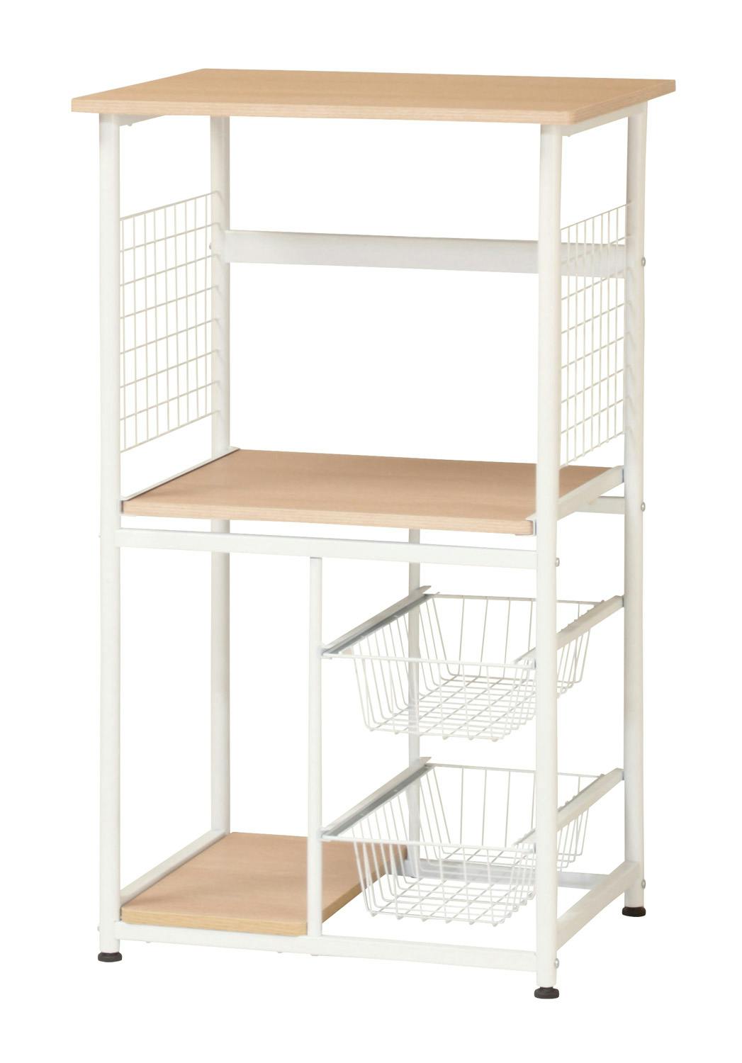 弘益 UTILITY KR-600(NA) キッチンラック 幅60×奥行46×高さ100cm 組立品 KR600NA メタル製ラック 弘益 UTILITY KR-600(NA) キッチンラック 幅60×奥行46×高さ100cm 組立品 KR600NA メタル製ラック