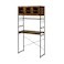 KOEKI 弘益 UTILITY KR-930(BR) ルナ キッチンラック 93.5×45×180 組立品 カップボード ゴミ箱上ラック レンジラック スチール製 可動棚 省スペース おしゃれ KR930BR【別送品】