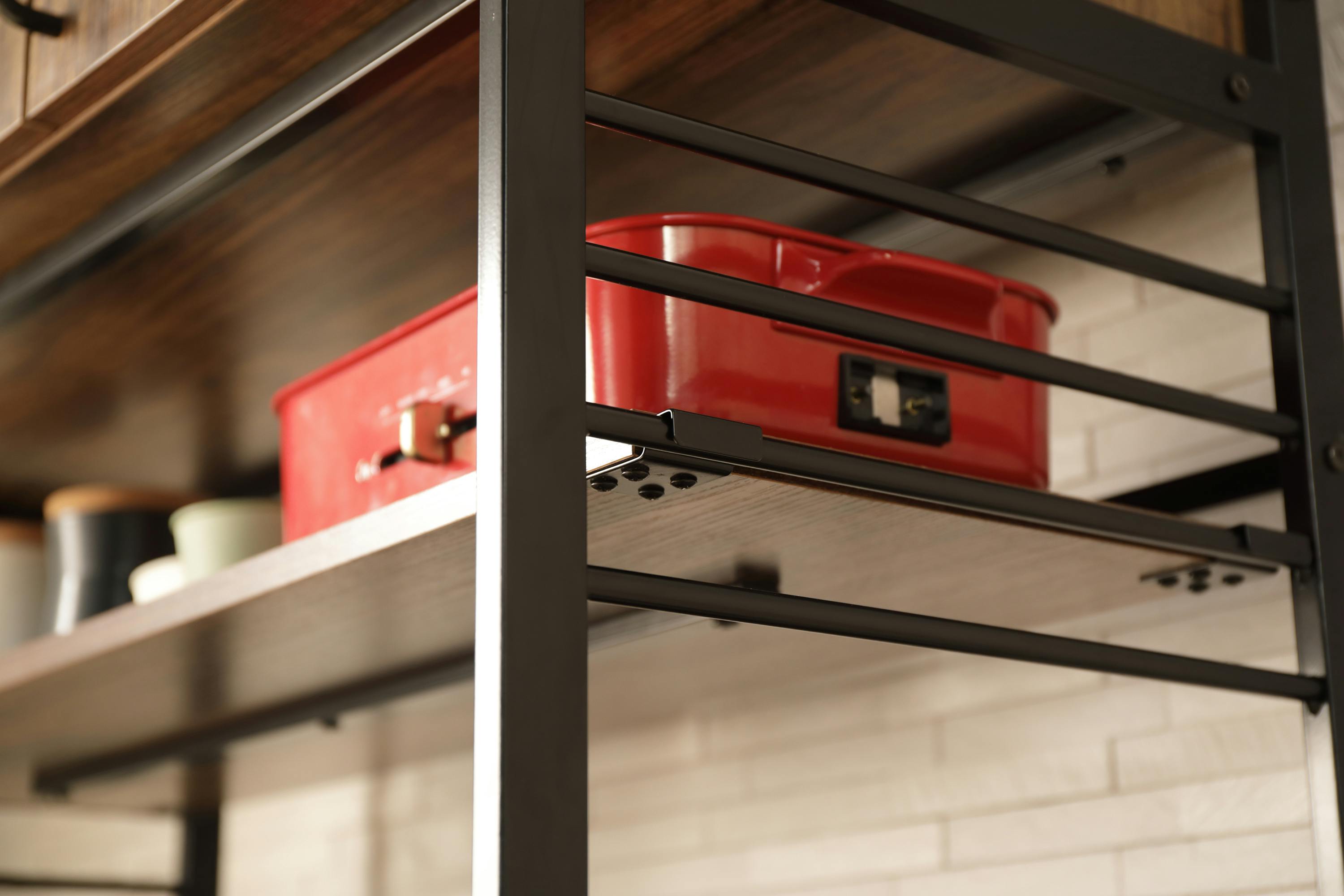 KOEKI 弘益 UTILITY KR-930(BR) ルナ キッチンラック 93.5×45×180 組立