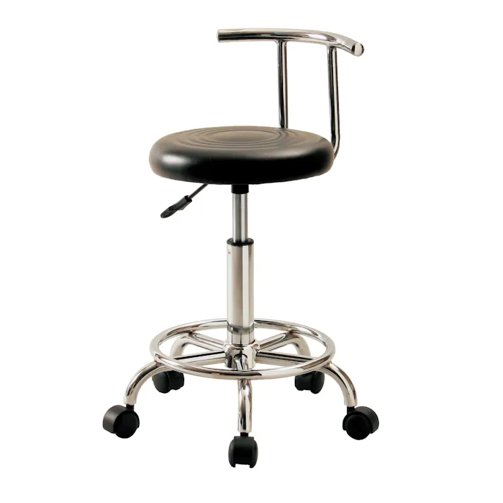 KOEKI 弘益 UTILITY KY-B300(BK) キャスターチェア(背付) 34×46.5×66.5-81.5(座高48-64) 組立品 ワークチェア デスクチェア 回転椅子 モールドウレタン 耐久性 業務用 KYB300BK【別送品】