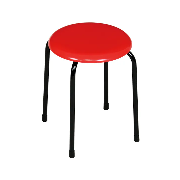 KOEKI 弘益 UTILITY 丸イス レッド φ32×42 完成品 丸椅子 スツール スタッキング コンパクト 業務用 店舗用 待合 MARUISURD【別送品】