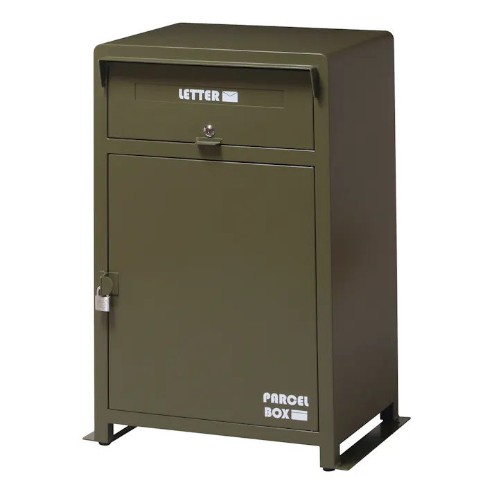 KOEKI 弘益 UTILITY MBX-1(OL) ローダ宅配ボックス 59×40×83(84) 投函口:32×3.5 収納ボックス(下)内寸:38.5×37×49 完成品 郵便ポスト ポストボックス 置き型 屋外設置 不在受取 インダストリアル おしゃれ MBX1OL【別送品】