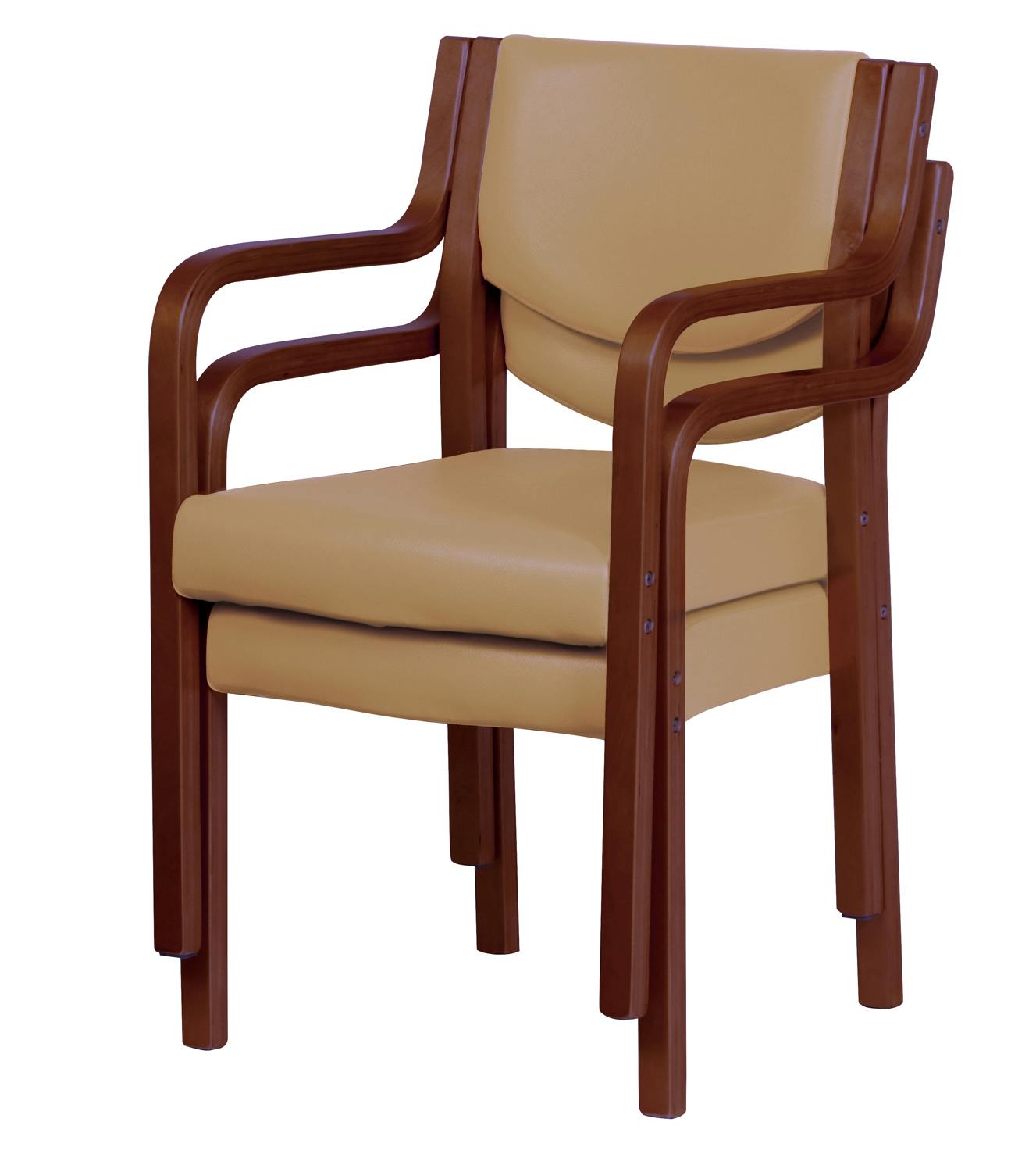 （ごんさま専用）木製ダイニングチェア KOEKI 弘益 UTILITY MC-510BR(BJ) ダイニングチェア(2P ベージュ 51×56