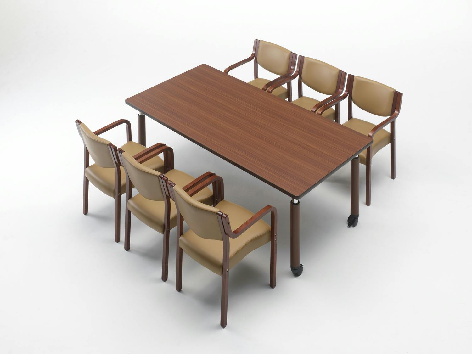 （ごんさま専用）木製ダイニングチェア KOEKI 弘益 UTILITY MC-510BR(BJ) ダイニングチェア(2P ベージュ 51×56