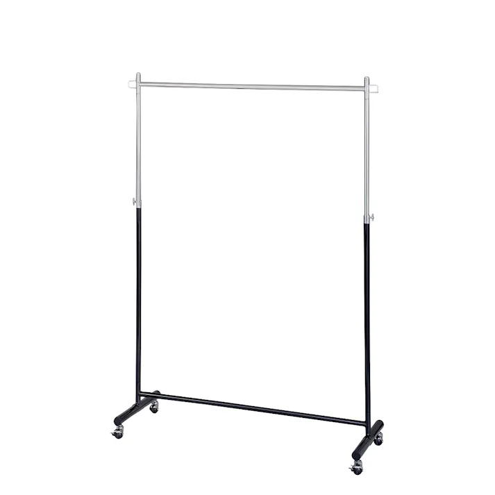 KOEKI 弘益 UTILITY MH-1195(BK) スマートフレームハンガー 119.5×43.5×114-160 組立品 ハンガーラック コートハンガー 高さ調整可能 耐荷重 60kg 移動式 耐久性 モダンデザイン MH1195BK【別送品】