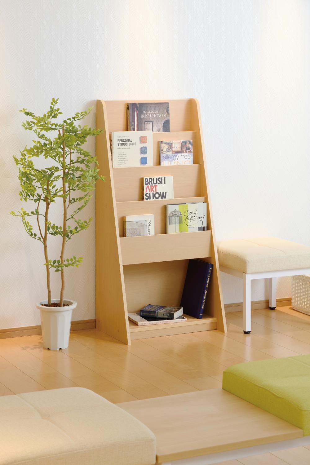 フランス製 カントリーコーナー マガジンラック ブックスタンド 楽天