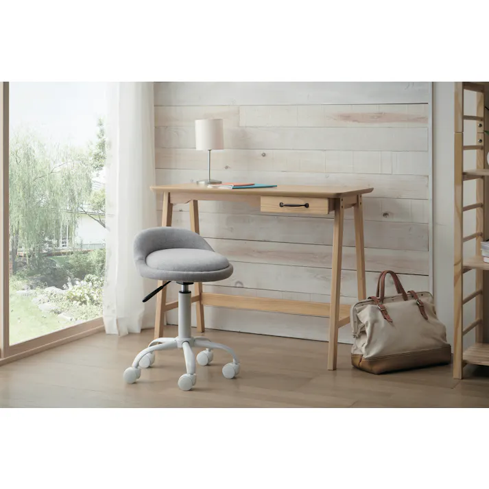 KOEKI 弘益 UTILITY RURU(LGR) ルル キャスターチェア 37.5×39.5×55-67(座高46-58) 組立品 デスクチェア カジュアルチェア 肘なし コンパクト シンプルモダン おしゃれ 受付 カウンター RURULGR【別送品】