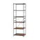 KOEKI 弘益 UTILITY SSR-58R(BR) サラスチールラック(レギュラータイプ) 58×45×180 組立品 オープンラック 炊飯器収納 キッチン収納 棚板高さ調整可能 スチール製 省スペース おしゃれ リビング・キッチン・洗面所 SSR58RBR【別送品】