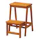 KOEKI 弘益 UTILITY STC-2(BR) ステップチェア2段 38×47.5×55 ステップ収納時:38×35.5×55 完成品 踏み台 折りたたみ踏み台 ステップスツール 木製 頑丈 コンパクト 玄関 キッチン STC2BR【別送品】
