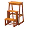 KOEKI 弘益 UTILITY STC-3(BR) ステップチェア3段 40×58.5×64 ステップ収納時:40×37×64 完成品 踏み台 折りたたみ踏み台 ステップスツール 木製 頑丈 コンパクト 玄関 キッチン STC3BR【別送品】