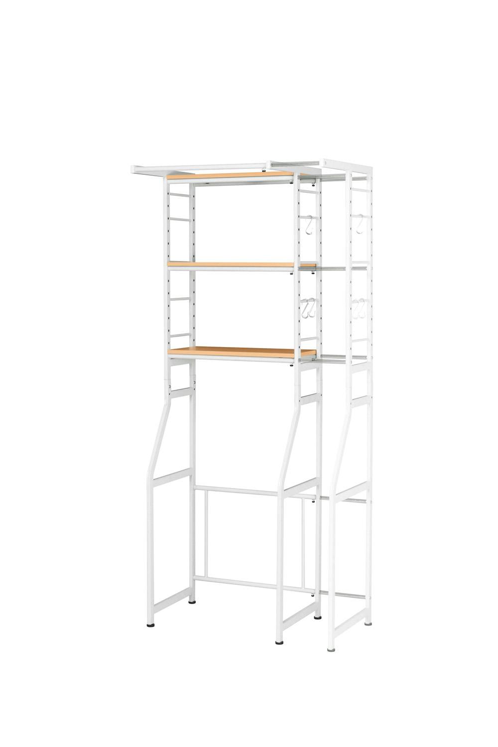 KOEKI 弘益 UTILITY STR-5018(NA) 伸縮ラック 棚板：55×25 組立品 洗濯