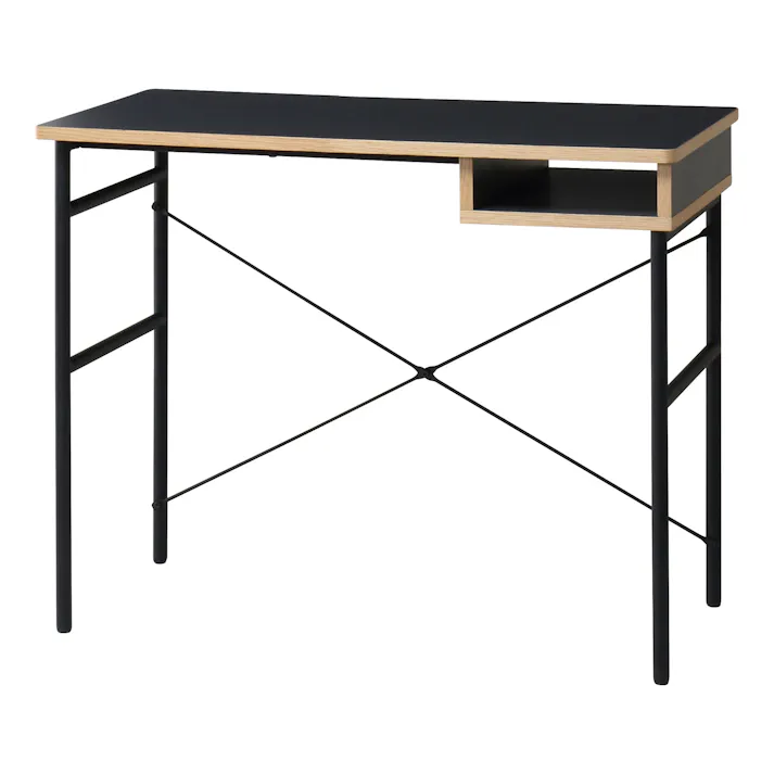 KOEKI 弘益 UTILITY STU-DB90 スタジオ デスク 90×45×72 組立品 学習机 収納棚付き お手入れ簡単 組立簡単 アジャスター付き モダンデザイン おしゃれ STUDB90【別送品】