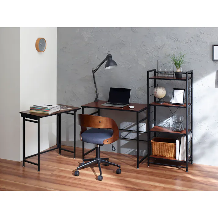 KOEKI 弘益 UTILITY STW-800D(BR) ストーク デスク 80×50×72 組立品 学習机 お手入れ簡単 アジャスター付き 在宅ワーク 寮 おしゃれ 組立簡単 STW800DBR【別送品】