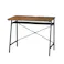 KOEKI 弘益 UTILITY VDK-9050(BR) デスク 90×50×72 棚サイズ:82×21 組立品 ケーブル穴付き 収納棚付き スチール製 木目調 ヴィンテージ風 おしゃれ 一人暮らし 寮 VDK9050BR【別送品】