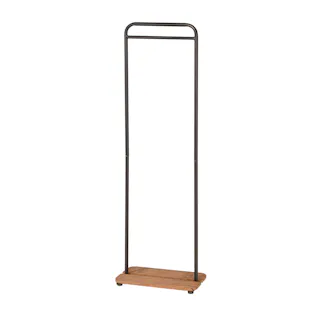 UTILITY KOEKI VHG-C50(BR) コートハンガー 50×33×160 組立品 ハンガーラック 棚板付き スチール製 木目調 ヴィンテージ風 おしゃれ 一人暮らし 寮 VHGC50BR【別送品】