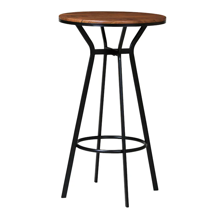 KOEKI 弘益 UTILITY VH-T60(BR) ハイテーブル 60×60×103 天板φ60 組立品 ダイニングテーブル スタンディングテーブル スチール製 木目調 お手入れ簡単 シンプルデザイン おしゃれ VHT60BR【別送品】