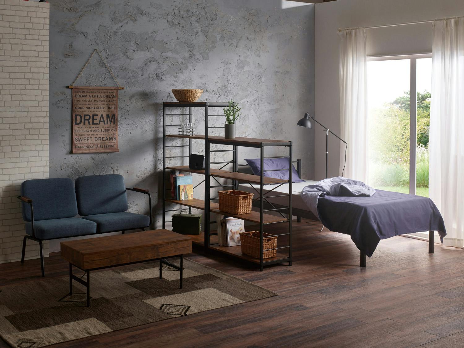 KOEKI 弘益 UTILITY VKR-6(BR) フリーラック6段 84×35×180 天板・底板