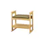 KOEKI 弘益 UTILITY W-5H(NA) 肘付スツール 53×35×51(座高35-41) 棚板サイズ:46×27 組立品 座敷椅子 クッション付き 高さ調整可能 和室 畳 旅館 W5HNA【別送品】