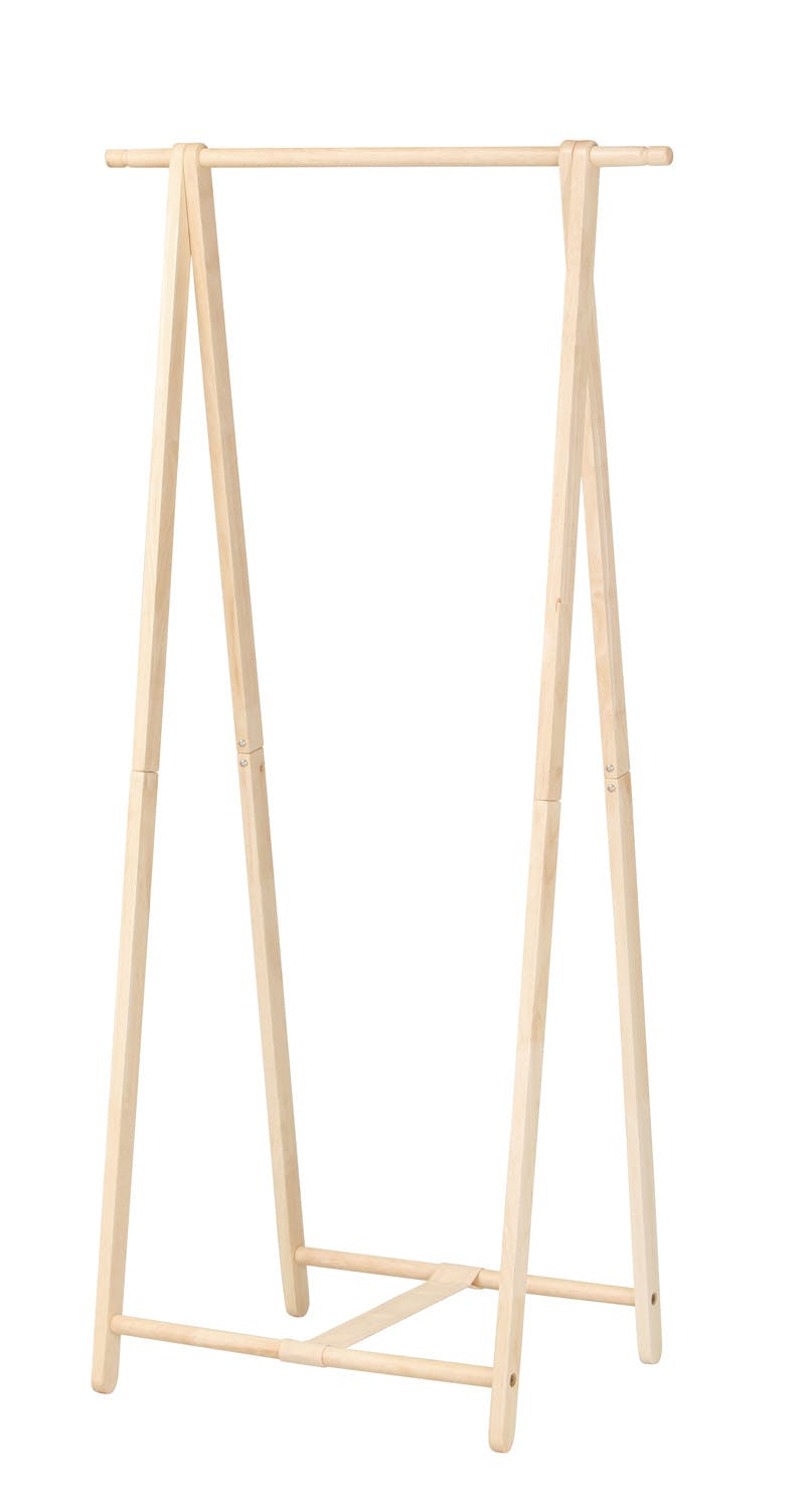 弘益 UTILITY WH-F55(NA) 木製コートハンガー 幅77.5×奥行45.5×高さ155cm 折畳時:幅77.5×奥行7×高さ156.5cm 組立品 ハンガーラック・ポールハンガー 弘益 UTILITY WH-F55(NA) 木製コートハンガー 幅77.5×奥行45.5×高さ155cm 折畳時:幅77.5×奥行7×高さ156.5cm 組立品 ハンガーラック・ポールハンガー