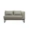 KOEKI 弘益 SIEVE 左肘二人掛け ソファ ADR-LS004-L Tron living dining sofa left arm(GR) グレー 組立品 2人掛け ダイニングソファ ローソファ ヴィンテージ風 インダストリアル ADRLS004LGR【別送品】