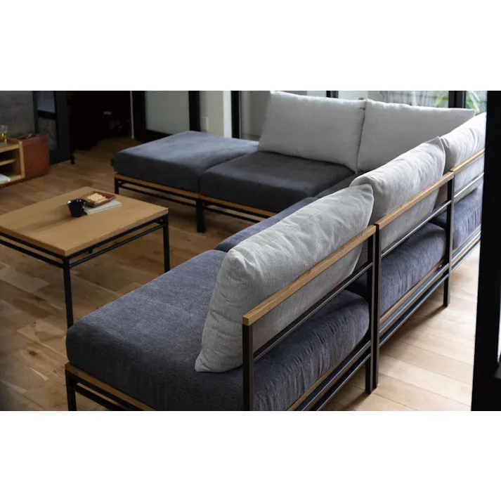 KOEKI 弘益 SIEVE コーナー ソファ ADR-SF001C Karla sofa corner(SBE) サンドベージュ 完成品 ユニット 2人掛け 3人掛け ヴィンテージ風 インダストリアル おしゃれ リフレッシュスペース ADRSF001CSBE【別送品】