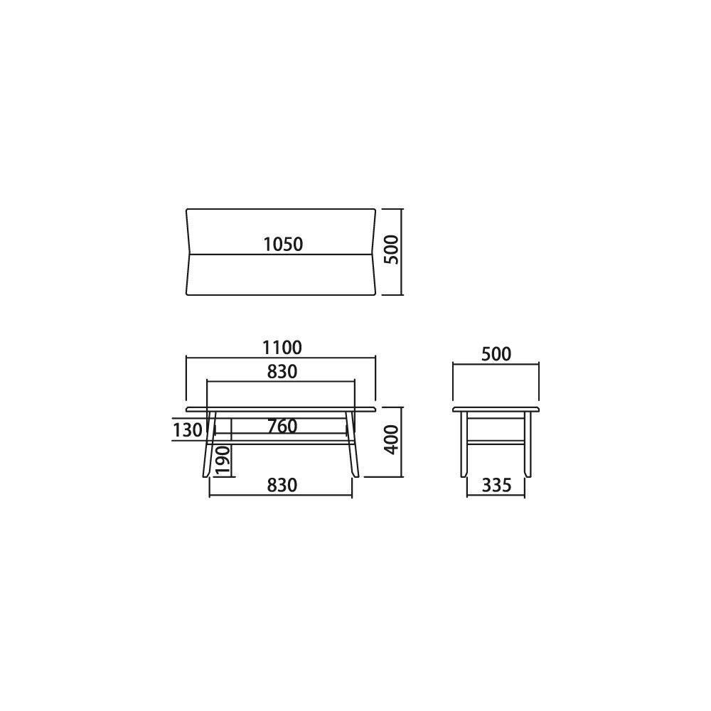 KOEKI 弘益 SIEVE センターテーブル SVE-CT003R bow center table with