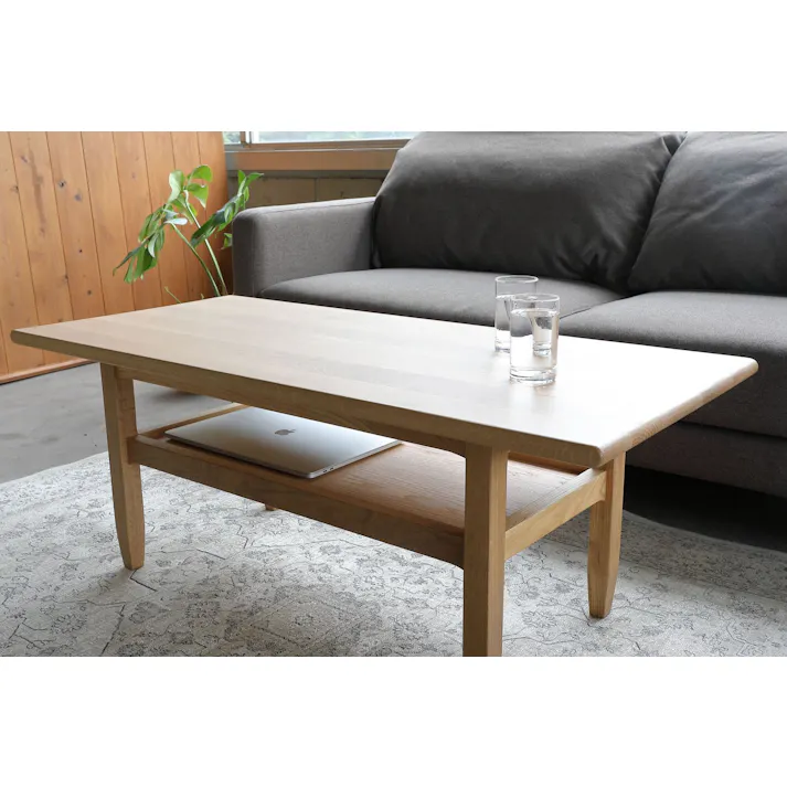 KOEKI 弘益 SIEVE センターテーブル SVE-CT005 stand center table(NA) ナチュラル 完成品 ローテーブル リビングテーブル 収納棚付き 木製 オーク材 ナチュラル 北欧風 SVECT005NA【別送品】