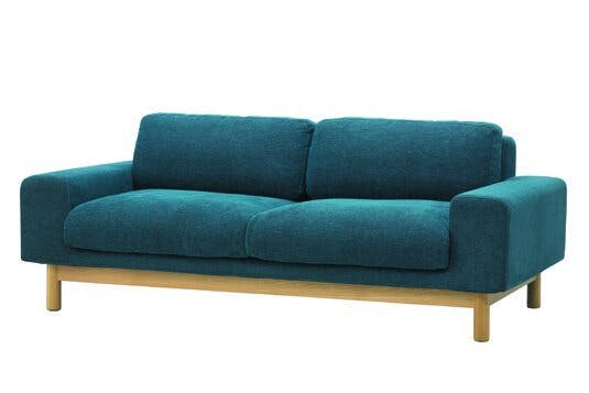 弘益 SIEVE 二人掛け ソファ SVE-SF012 bulge sofa 2seater(BL) ブルー 完成品 【4933178098387】  SVESF012BL 【別送品】 | ソファー・オットマン 通販 | ホームセンターのカインズ