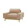 KOEKI 弘益 SIEVE 一人掛け ソファ SVE-SF012S bulge sofa 1seater(BE) ベージュ 完成品 ローソファ 肘付き オーク材 ナチュラル 北欧風 SVESF012SBE【別送品】