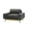 KOEKI 弘益 SIEVE 一人掛け ソファ SVE-SF012S bulge sofa 1seater(GR) グレー 完成品 ローソファ 肘付き オーク材 ナチュラル 北欧風 SVESF012SGR【別送品】