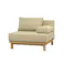 KOEKI 弘益 SIEVE 一人掛け ソファ SVE-SF013S rect.unit sofa 1seater(BE) ベージュ 完成品 カウチソファ ローソファ 肘クッション付き オーク材 ナチュラル 北欧風 SVESF013SBE【別送品】