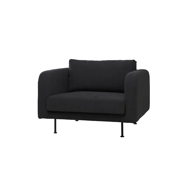 弘益 SIEVE 一人掛け ソファ SVE-SF020S mons sofa 1seater(BK) ブラック 完成品 【4933178179338】 SVESF020SBK 【別送品】